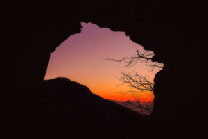 Cave with Sunset