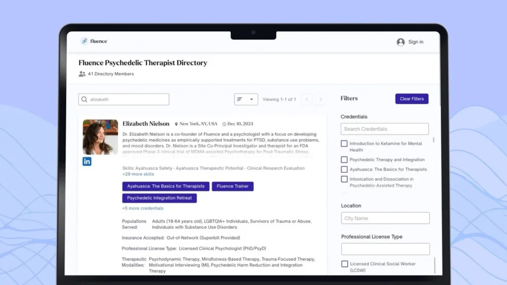 Psychedelic Therapist Directory